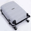 Hardshell Suitcase Spinner Wheels PP Luggage Sets Lightweight Durable Suitcase with TSA Lock,3-Piece Set (20/24/28) ,Silver - Korvel