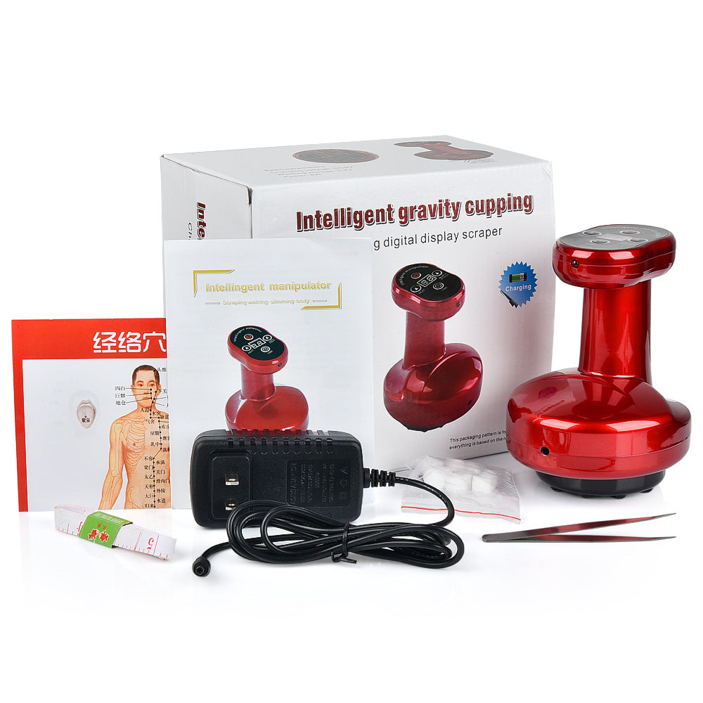 Electric Scraping Instrument Massage Physiotherapy Instrument Sucking Sha Cupping Device Intelligent Trader Meridian Dredging Machine - Korvel