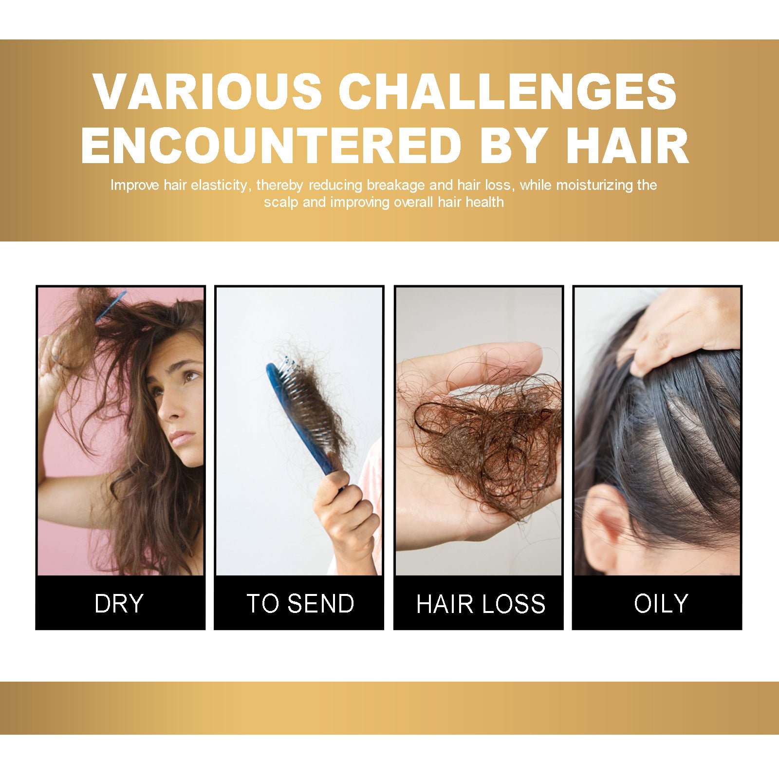 WIYUN Hair Rice Water Cream, Scalp Massage Hydrating And Moisturizing Hair Roots Repair Dry Hair Impetuous Smooth Hair Care - Korvel