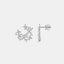 925 Sterling Silver Moissanite Lucky Clover Earrings - Korvel