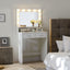 Makeup Vanity Desk with Mirror & Light - Korvel