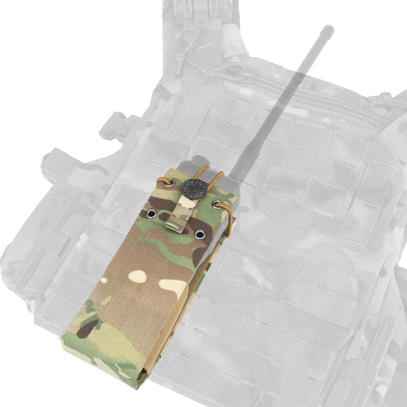 Tactical Universal Radio Pouch MPU5 PRC163 152 148 PTT Holder Bag Walkie-talkie Storage Pack - Korvel