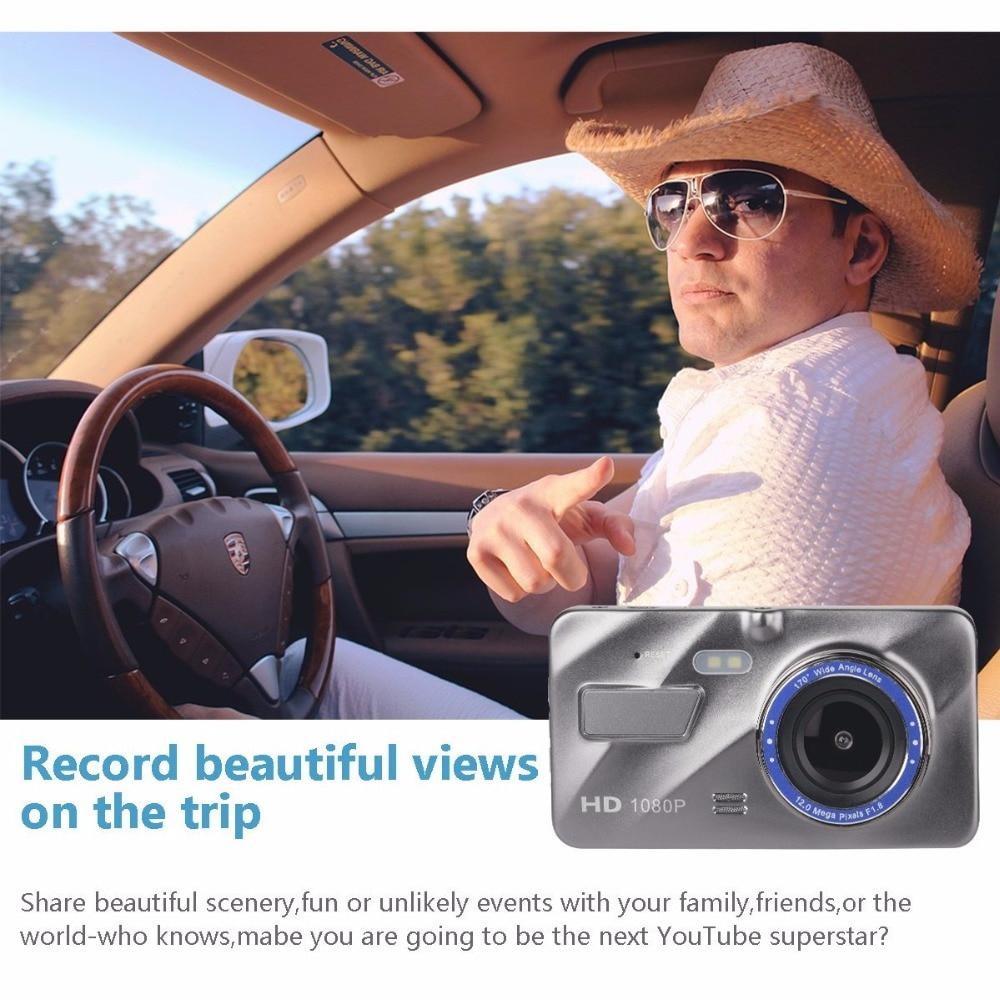 Dash Cam New Dual Lens Car DVR Camera Full HD 1080P 4 IPS Front - Korvel