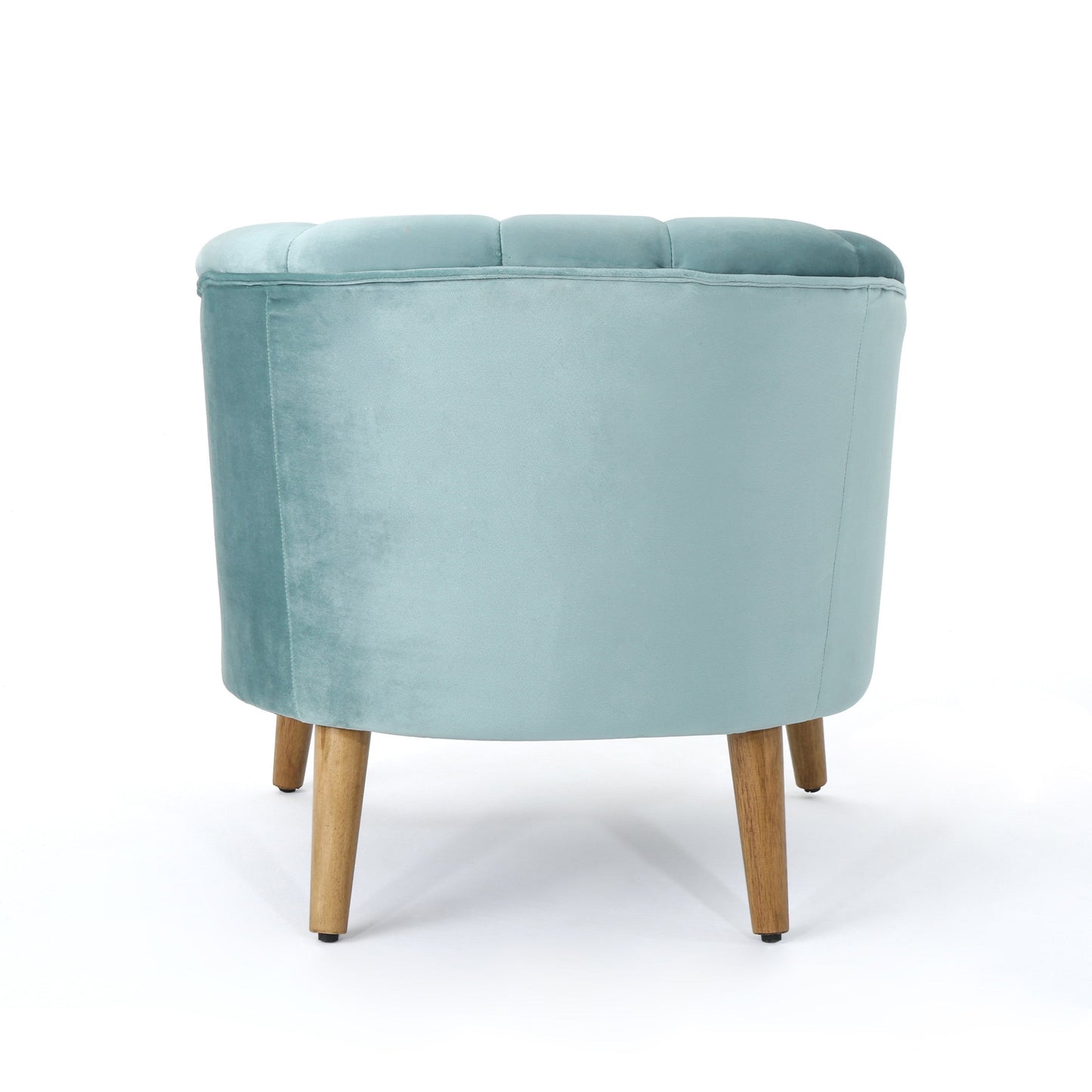 Elegant Blue Velvet Armchair