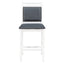 Ensemble de salle à manger surélevé en bois TOPMAX 3 pièces - Blanc et gris