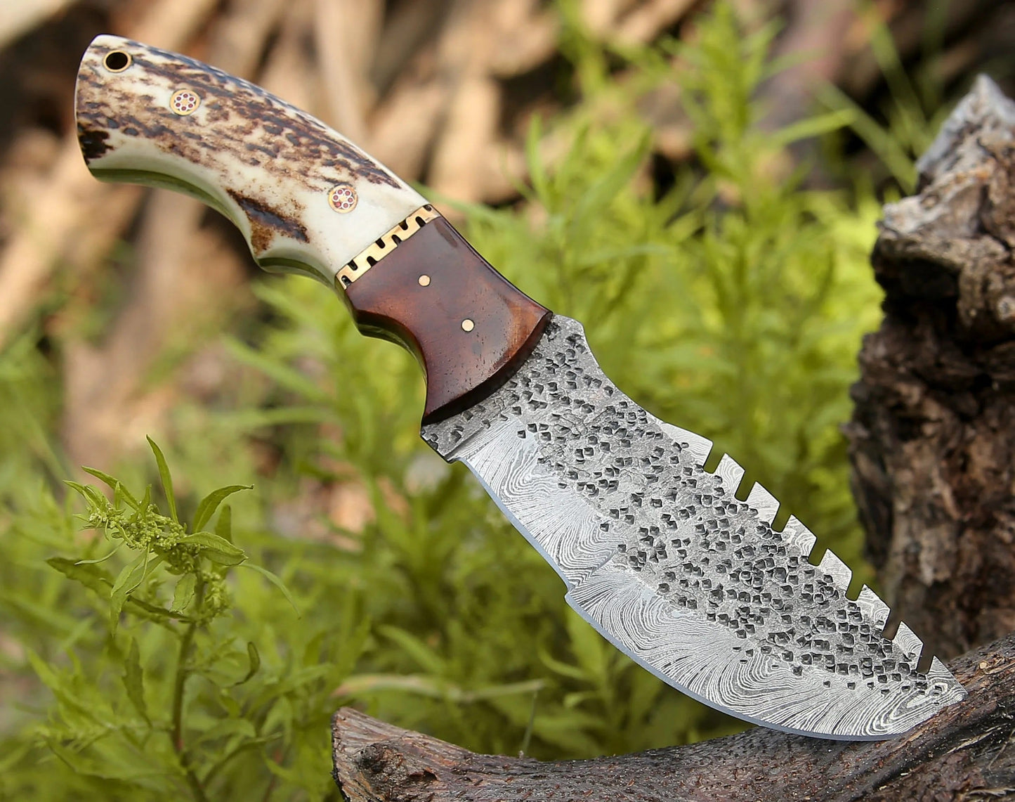 Tom Brown Tracker 1 – Exquisite Handmade Damascus Steel Survival Knife - Korvel