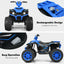 12V Kids Ride-On ATV with LED Lights - Navy