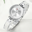 Montre en acier inoxydable élégante pour femmes avec bracelet en céramique