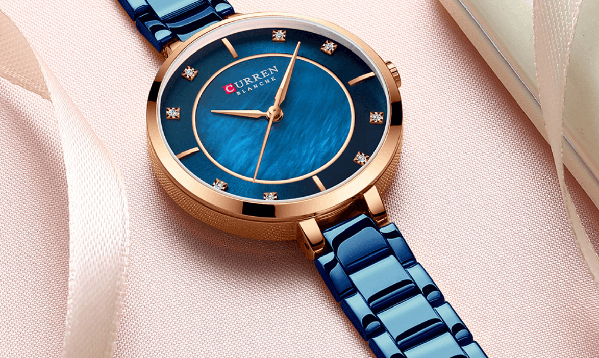 Montre analogique en quartz élégante pour femmes - Décontractée et étanche