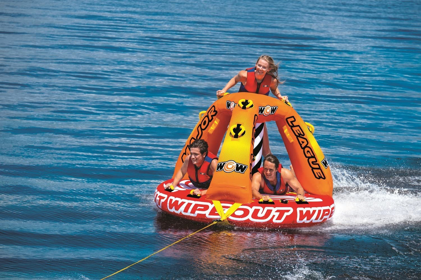 WOW Sports Wipeout Tubo Remolcable de Pie para 3 Personas