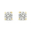 14K White Gold Lab Grown Diamond Solitaire Stud Earrings
