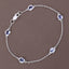 Bracelet en argent sterling de 1,65 carat en tanzanite véritable