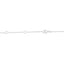 Sterling Silver Blue Diamond Station Necklace