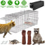 Humane Live Cat Trap Cage with Waterproof Cover