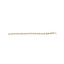 Pulsera de eslabones de diamantes en corte princesa de oro bicolor de 14K