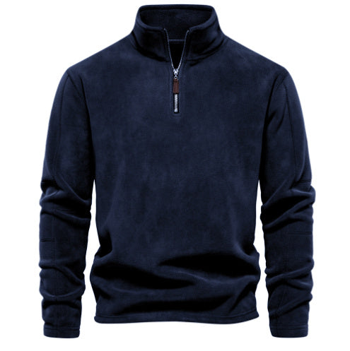 Fashion Personality Stand-Collar Zippered Sweatshirt