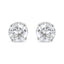 Pendientes de Stud Solitario de Diamante Creado en Laboratorio de Oro Blanco de 14K
