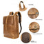 Sac à dos de voyage en cuir premium pour ordinateur portable