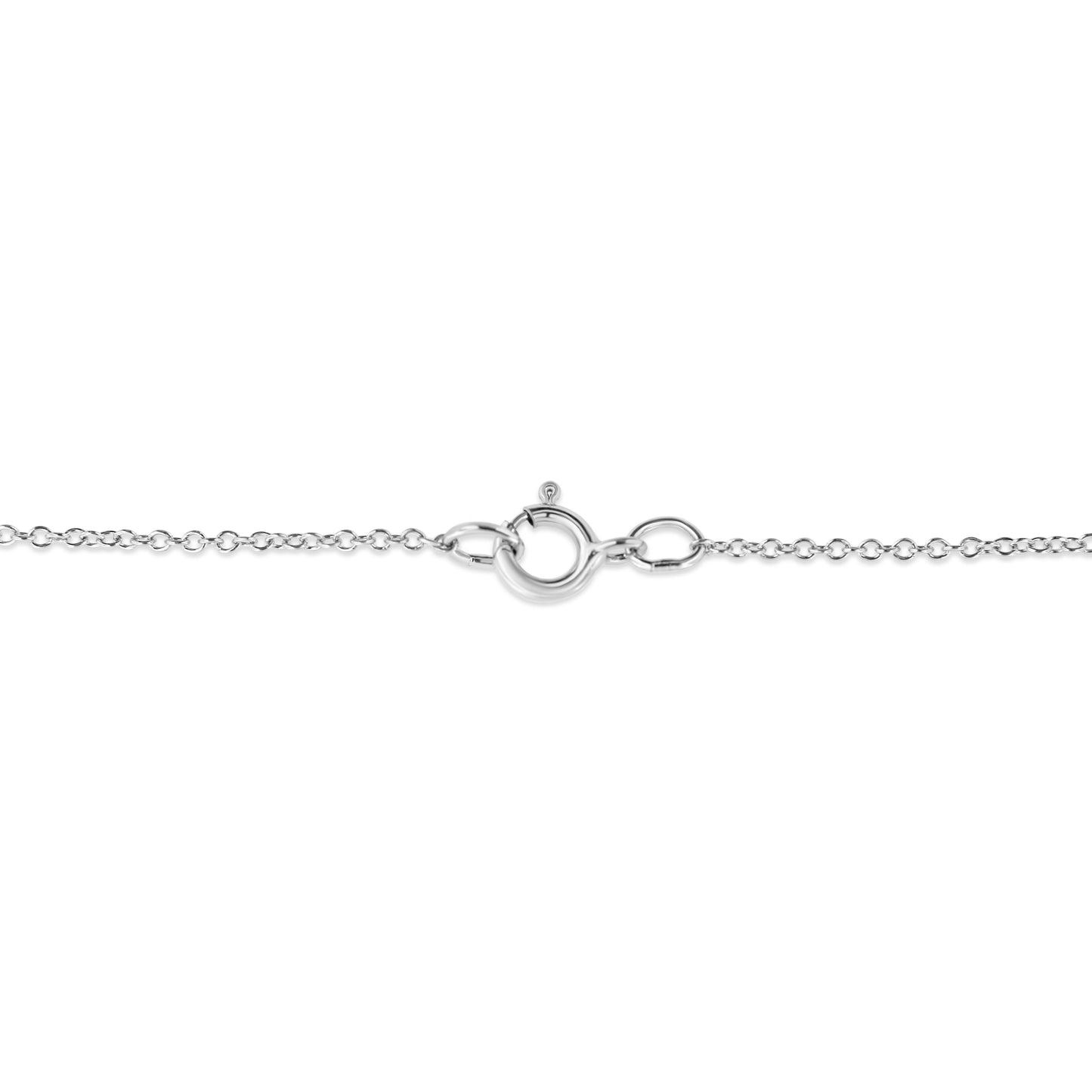 .925 Sterling Silver Double Heart Pendant Necklace