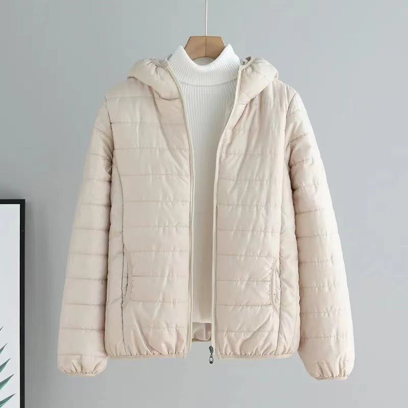 Chaqueta acolchada de algodón versátil para mujer
