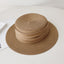 Flat Straw Hat - French Woven Top for Beach Vacations