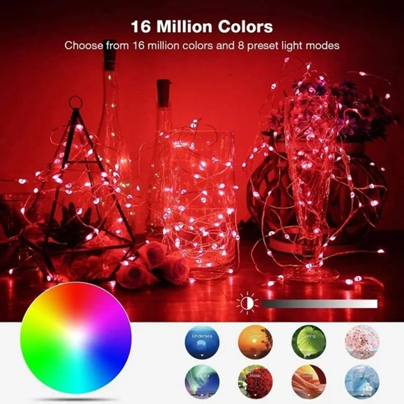 Smart LED Christmas Tree String Lights