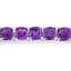 Bracelet en argent sterling .925 avec améthystes véritables de 6,05 carats