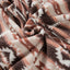 Retro Geometric Print Corduroy Trim Button-Up Jacket