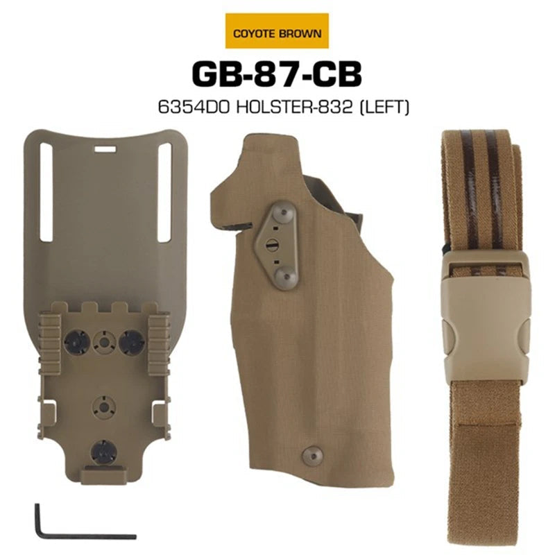 Holster tactique pour pistolet gauche 6354DO pour Glock 17