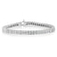 Pulsera de diamantes de corte princesa de oro blanco de 14K