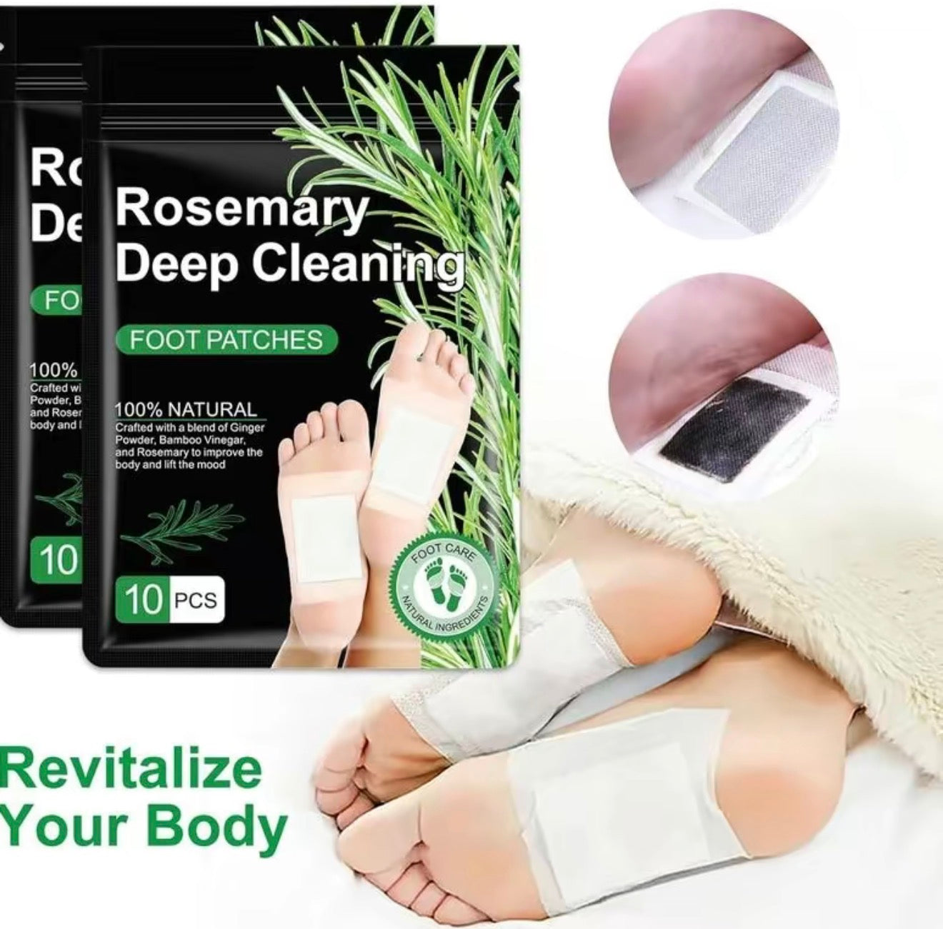 HerbalDetox Foot Patches for Relaxation and Comfort