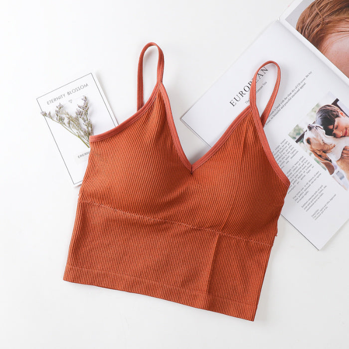Soutien-gorge de sport tube premium avec design de dos élégant