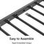 Adam Twin over Twin Metal Bunk, Black - Korvel