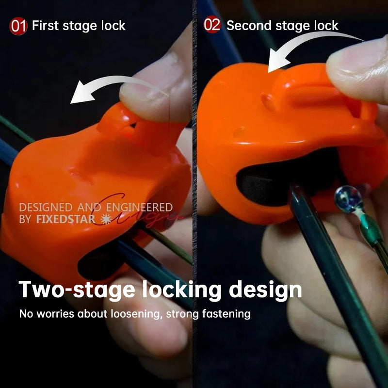 2PCS Compact Fishing Rod Holder Clip - Wall-Mounted Storage