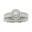 Bague de fiançailles en zircon cubique naturel en argent sterling