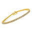 14K Yellow Gold Plated Sterling Silver Diamond Tennis Bracelet - 8.0 Cttw