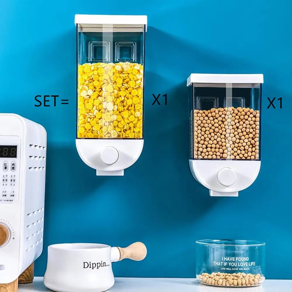 Dispensador de Cereal Montado en la Pared para Almacenamiento Organizado