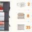 Ensemble de sacs de rangement pour vêtements grande capacité - 3 pièces, 90L, gris