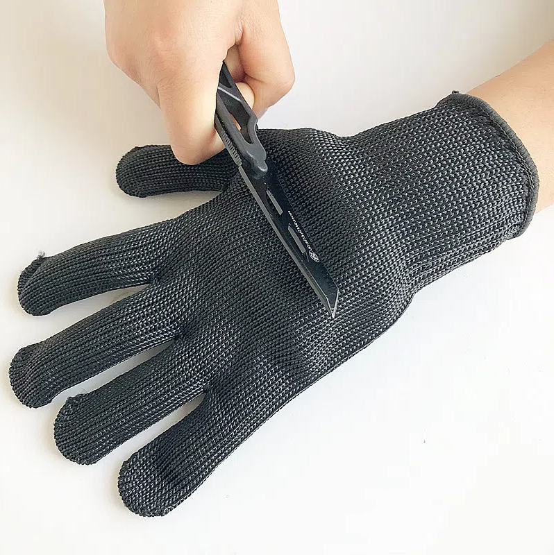 Strengthen the protection of anti cutting gloves, including strong anti knife cutting, self-protection, anti glass scratch, and anti knife cutting gloves, with a level of 5 - Korvel