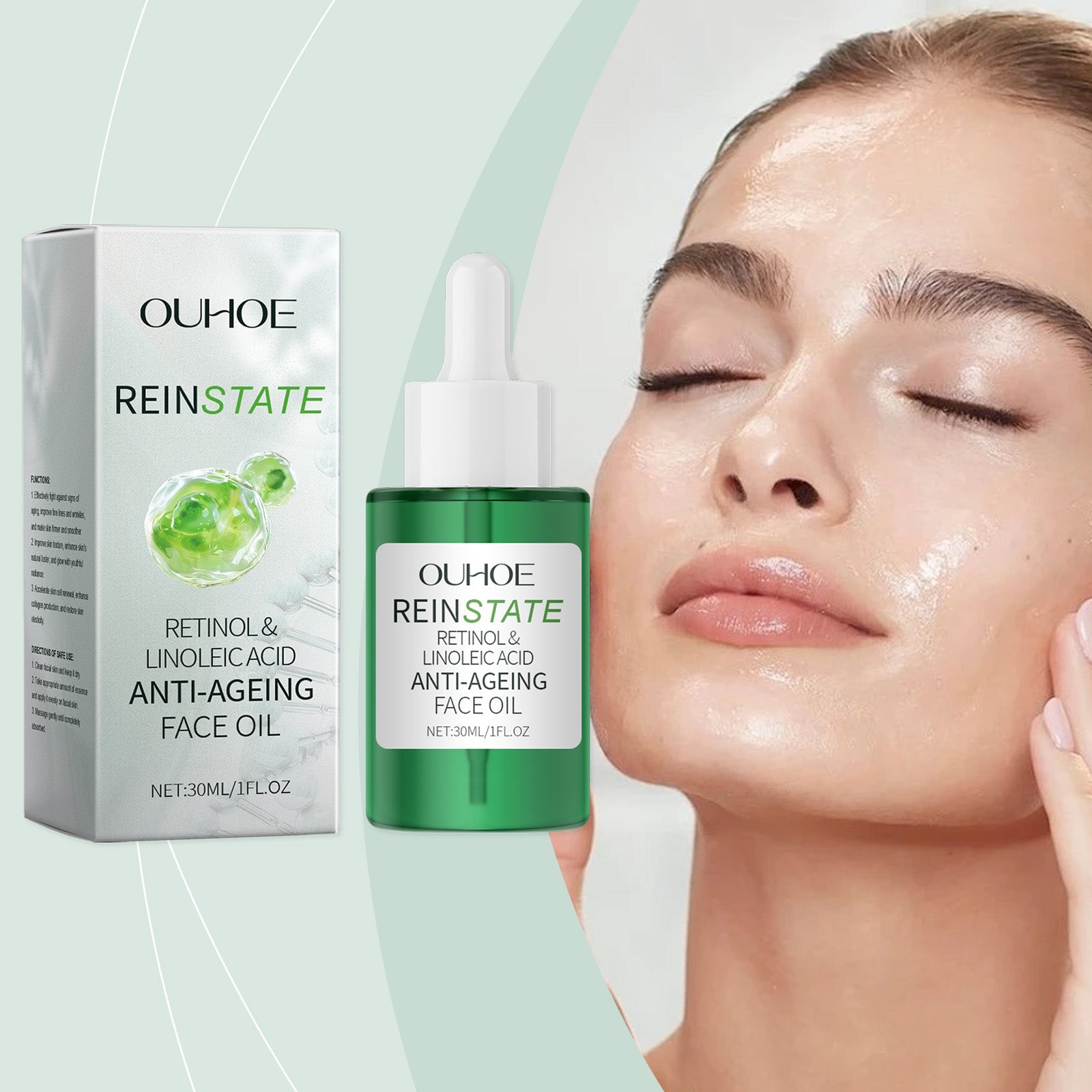 Retinol Essence Oil, Repair Facial Acne Skin Nourishing Elastic Hydrating Moisturizing Skin Care Essence - Korvel