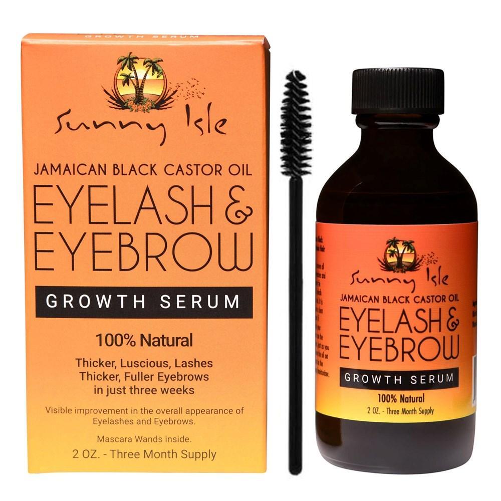 Sérum pour cils et sourcils à l'huile de ricin noir jamaïcaine Sunny Isle