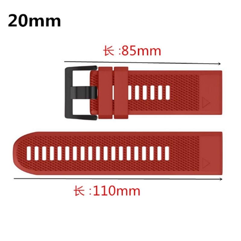 FIFATA Smart Watch Band Straps For Garmin Fenix 6 6S 6X 5X 5 5S 3 3HR Forerunner 935 945 Quick Release Strap Silicone Bracelet - Korvel