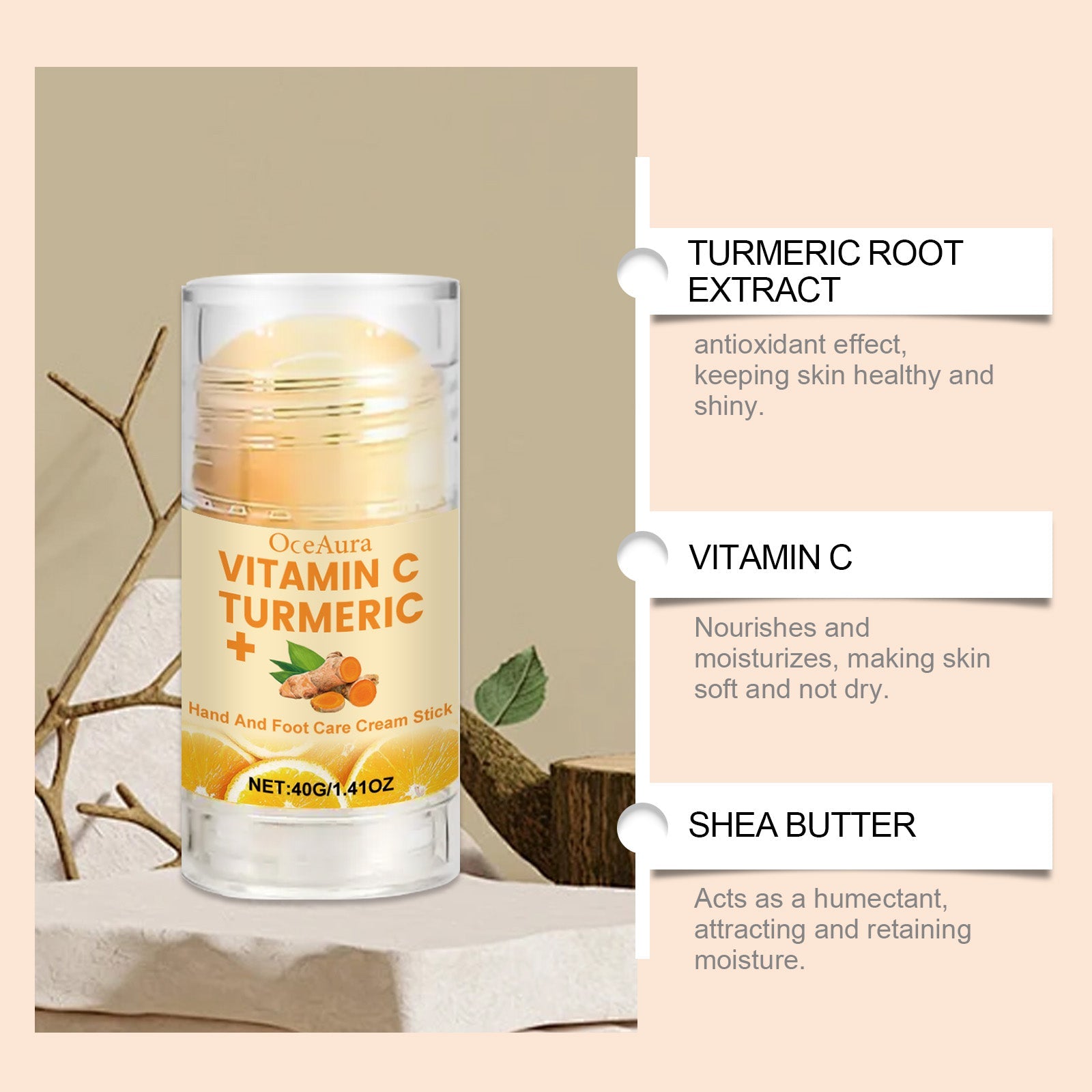 Hand And Foot Moisturizing Treatment Stick Hydrating Moisturizing Hand And Foot Care Smooth Skin Care Cream - Korvel