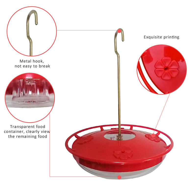 Creative Hummingbird Feeder, Outdoor Hanging Hummingbird Feeder, Hummingbird Feeding Device - Korvel