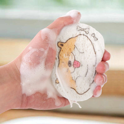 Cartoon Wood Pulp Cotton Dish Washing Sponge