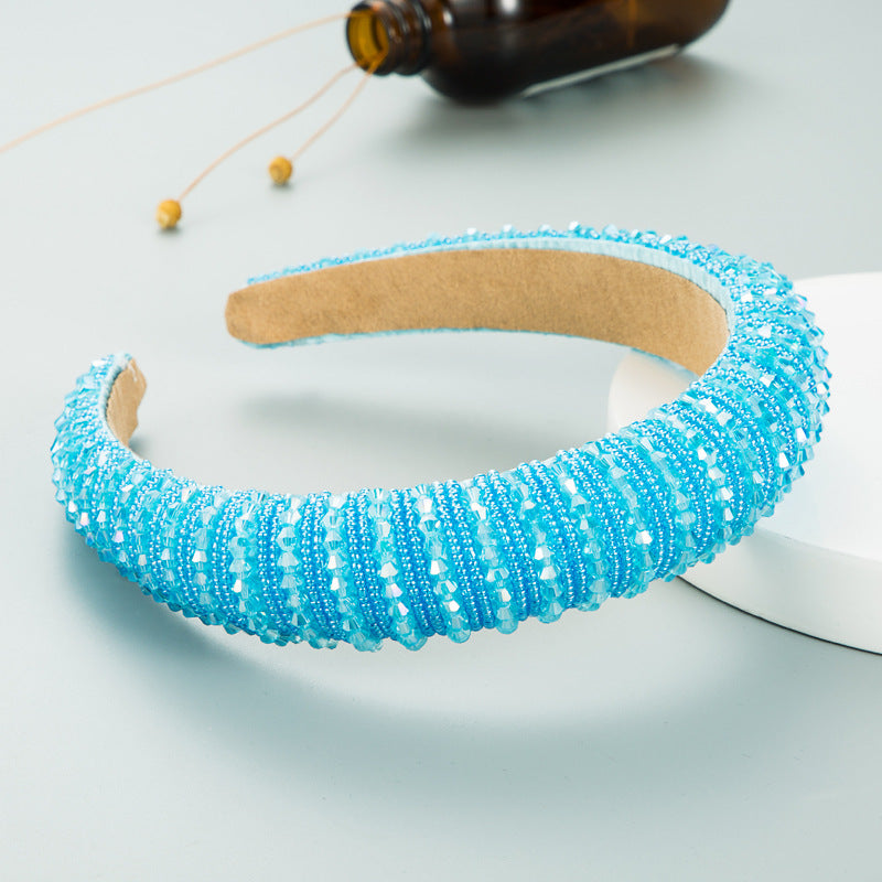Hand-Woven Beaded Headband - Premium Hair Accessory