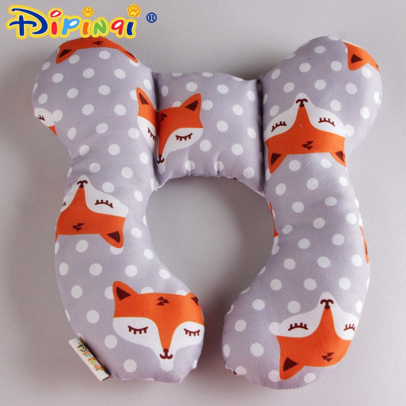 Baby head protection U-shaped pillow stroller fixed head pillow Car seat sleeping protection head and neck pillow - Korvel
