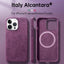 Italian Alcantara Case for iPhone 15 Pro Max Business Leather Phone Back Cover for iPhone 13 Pro Max Magnets - Korvel