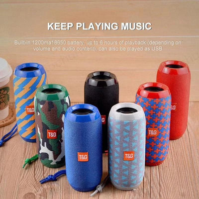 Portable Waterproof Bluetooth Speaker with Subwoofer