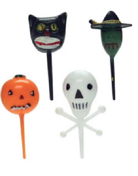 Piques à cocktail 3D Halloween - Styles assortis